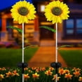 thumbnail image 1 of Lampe Solaire Tournesol Étanche Lampe Solaire de Pelouse Tournesols Lampe de Paysage Lampe Solaire à Piquet pour Cour Pelouse, 1 of 7