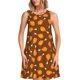 thumbnail image 1 of Easygdp Chicken Legs 1 para Vestido Transpirable de Mujer, Vestido Suelto de Manga Corta con Pliegues y Bolsillos para el Verano, 1 of 7