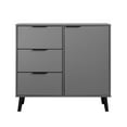 thumbnail image 2 of Storage Cabinet with 3 Drawers, Buffet Sideboard Bar Cabinet with Adjustable Shelf, Wine Cabinet , Mid Century Cabinet with Door, Accent Cabinet for Living Room, Home Office, Entryway, 2 of 9