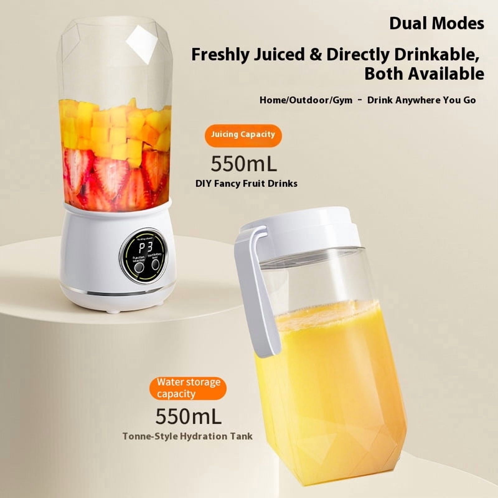 Hot Selling Customizable Juicer Cup, Household Portable Three-Speed Fruit & Vegetable Juicer Machine Travel Blender Cup