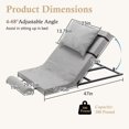 thumbnail image 6 of HSUNNS Electric Lifting Bed Backrest, 4-68° Adjustable Lifting Bed Backrest with Remote Control for Elderly Pregnant Women Patient Handicap, 300 lbs Capacity（47“x30”）, 6 of 8