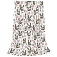 thumbnail image 2 of Honeii Flowe Rooster Print Fleece Blanket - Throw Blanket for Bed, Sofa, Couch, Camping, and Travel , Microplush Ultra Soft Warm Blanket-40"x30", 2 of 7