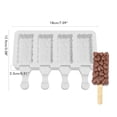 thumbnail image 3 of Molde De Silicona Para Helados Molde Para Paletas De Hielo De 4 Celdas Fabricante De Helados DIY Para Paletas De Postre Congelado ANGGREK Otros, 3 of 8