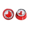 thumbnail image 2 of Lunxisen 4 Pcs Kitchen Timer Mechanical Magnetic Baking Timer Cooking Timer Reminder Stainless Steel Kitchen Gadgets Baking Accessories, 2 of 9