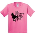 thumbnail image 3 of Inktastic Live Like Someone Left the Gate Open Horse Silhouette Youth T-Shirt, 3 of 5