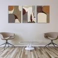thumbnail image 4 of Contemporary Wall Art Modern Abstract Canvas Poster Prints Art Painting Home Office Wall Decor Nordic Painting Picture Framed Artworks 3 Piece for Living Room Decoration (36"Wx16"H), 4 of 6