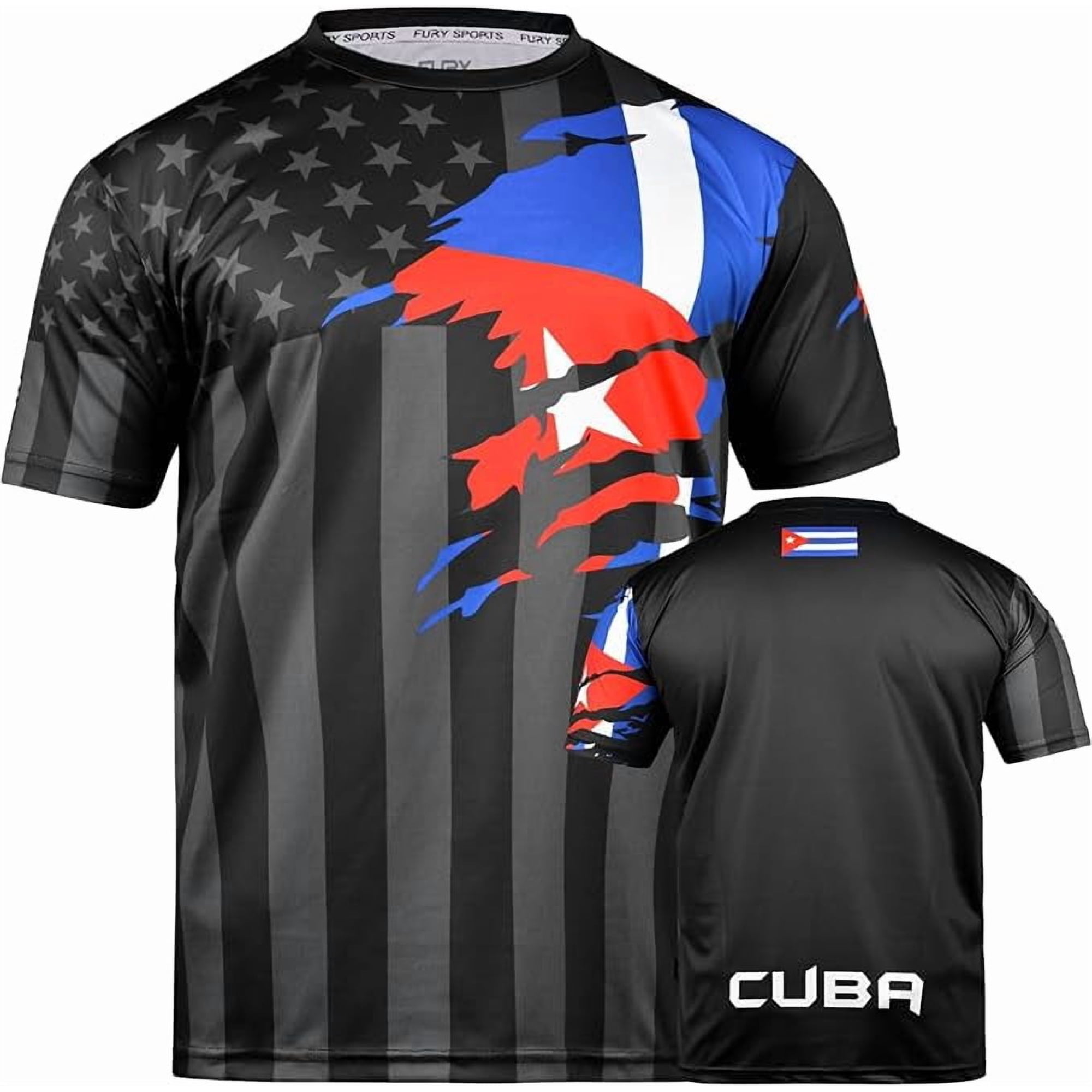 Fox & Fury Cuba Soccer Jersey for Men & Women – Adult Unisex Football Shirt, Camiseta de Futbol Cuba