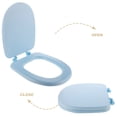 thumbnail image 3 of PBPBOX Toilet Seat Cushion Cover Sky Blue Foam 1Pcs Anti Yellowing U Shaped Household Replacement, 3 of 6