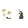 thumbnail image 1 of Figura de , estatua de metal con flores y hojas, adorno de escritorio, figura artística de hierro, ideal para decoración del hogar, estante o, 1 of 8