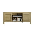 thumbnail image 2 of Castle Place Traditional TV Stand Console for TVs up to 65", Light Oak, 2 of 8