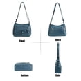 thumbnail image 6 of BadPiggies Crossbody Bag for Women Pocketbooks Soft PU Leather Purses and Handbags Multi Pocket Shoulder Bags - Blue, 6 of 9