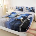 thumbnail image 3 of Manfei Romantic Chic Butterfly Full Size Sheets, Vinatge Artwork Bed Sheets, Teen Kid Adult Female Sheet Sets, Lightweight Room Decor, 4 Pieces, 3 of 7