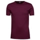 thumbnail image 1 of Tee Jays - Camiseta básica de manga corta con cuello redondo para hombre - 100% Algodón ringspun combed interlock (Vino), 1 of 3