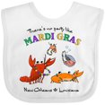 thumbnail image 3 of Inktastic There's No Party Like Mardi Gras with Partying Seafood Boys or Girls Baby Bib, 3 of 4