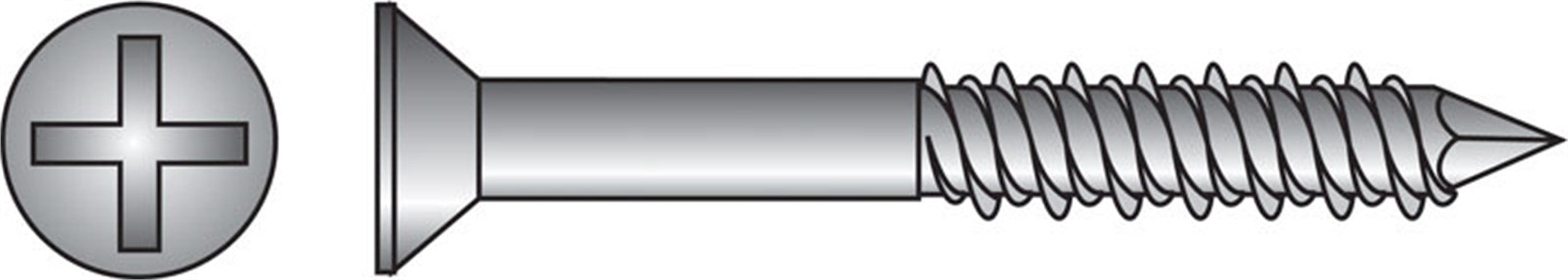 Hillman 3/16 In. x 1-1/4 In. Flat Concrete Screw Anchor (100-Count) 375300