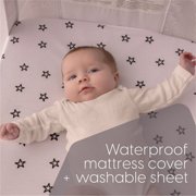 Milliard Baby Bedside Bassinet Sleeper with Breathable Mesh Fabric Great for next to Bed Side Sleeper / Portable Infant Crib