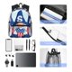 thumbnail image 4 of Disketp Cute Gnomes in USA Mochila Ligera Clásica con Múltiples Bolsillos, Mochila Casual para Hombre y Mujer, Ideal para Escuela, Trabajo y Viajes, 4 of 6