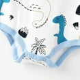 thumbnail image 6 of PatPat Baby Boy Clothes 3-Pack Baby Rompers Dinosaur Solid Color Short Sleeve Cotton Romper, 中性宝宝0-3月, 6 of 8