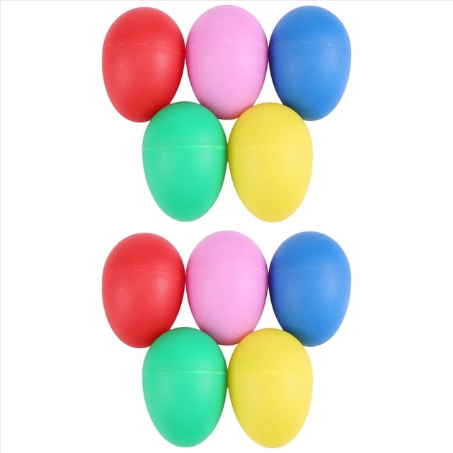 10 Pack de PercusióN PláStico Instrumento Musical Juguetes Egg Maracas Shakers