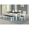 thumbnail image 4 of Kingman Rectangular Bench Espresso and White, 4 of 4