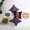 thumbnail image 1 of Koszal Mandala Elephant Heart Square Throw Pillowcase Cushion Cover Home Office Decor, 1 of 7