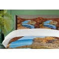thumbnail image 4 of Ambesonne Scenery Duvet Cover Sets, Australian Sea and Sky, 2-King, Cream Blue, 4 of 7