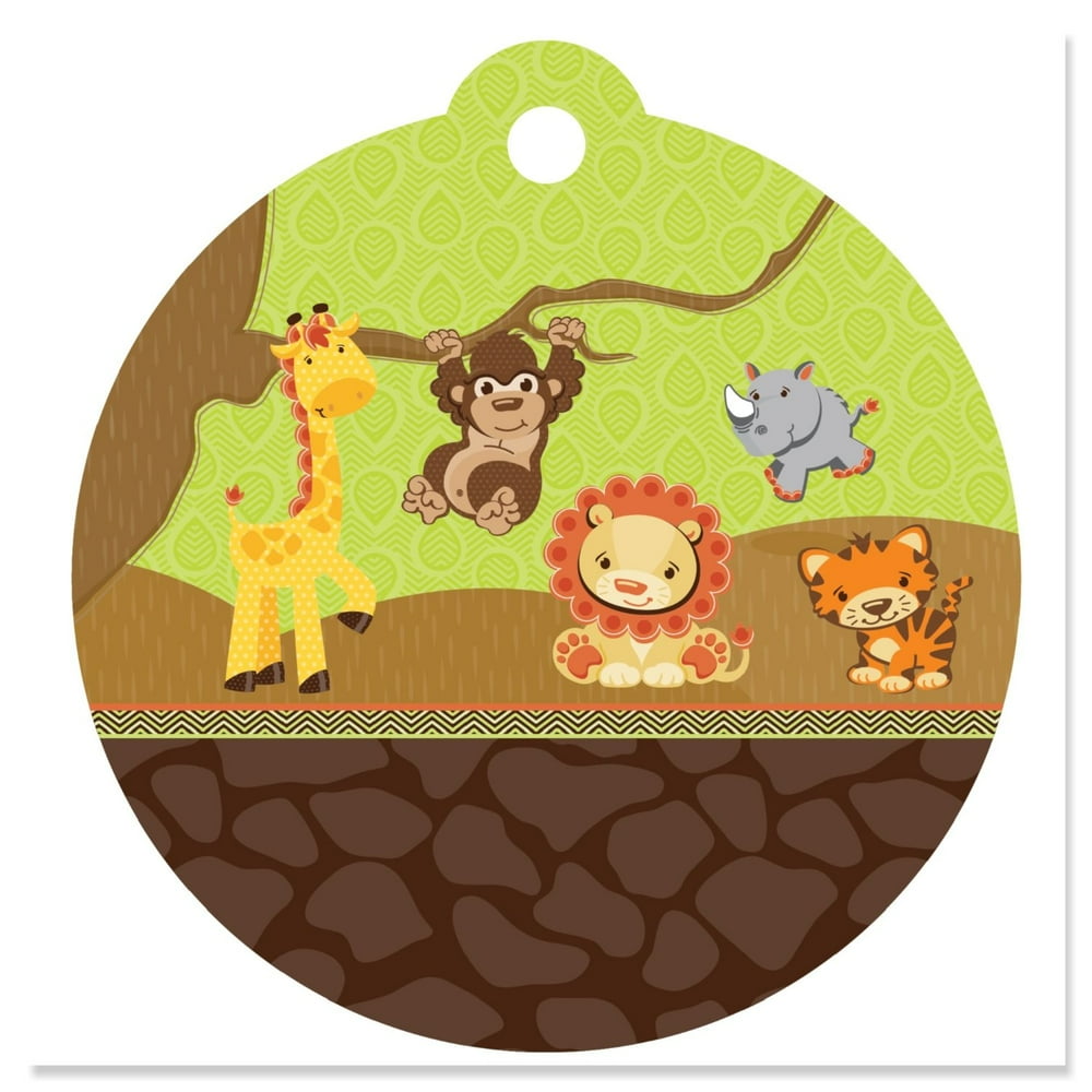 Funfari Fun Safari Jungle Party Favor Tags (Set of 20) Walmart