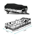 thumbnail image 2 of 20-22 ft V-Shaped Boat Cover, Heavy-Duty 210D Oxford Waterproof Cover - Comes with 4 Sandbags + 4 Separate Ropes, 2 of 7