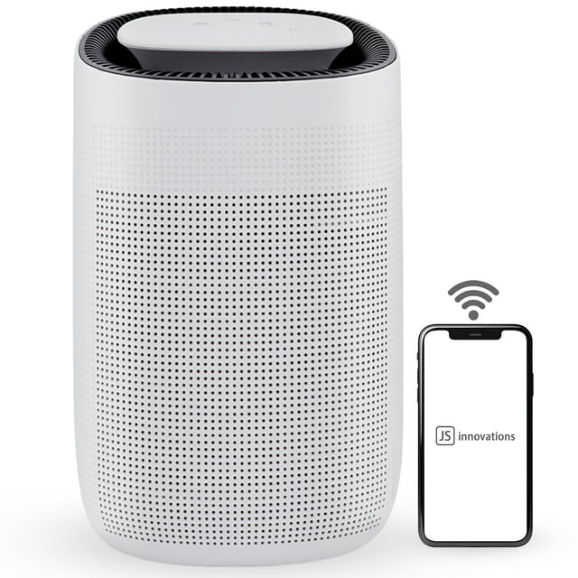 JS Vanguard 2.0 - 2-in-1 Air Purifier HEPA and Dehumidifier. Designed for small spaces. Now with mobile APP support *NEW AND IMPROVED*