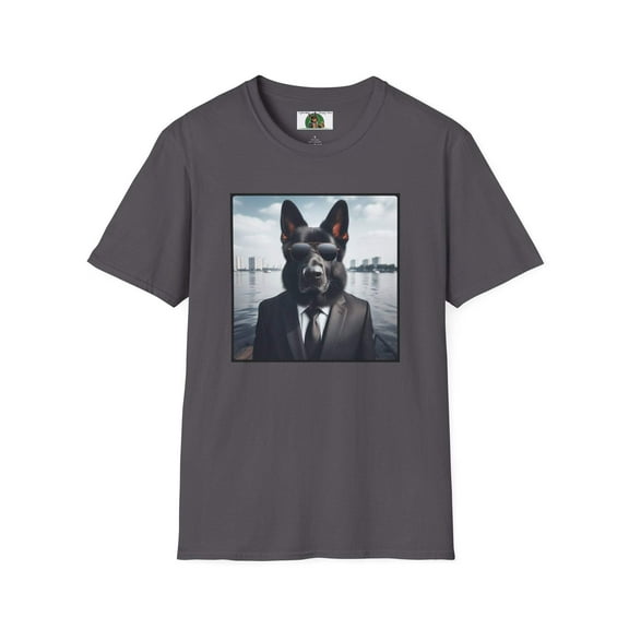 German Shepherd Agent Dog Single Image of Dog Unisex Softstyle T-Shirt