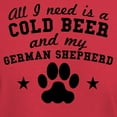 thumbnail image 3 of CafePress - All I Need Is A Cold Beer And My German Shepherd T - Men's Classic Graphic Cotton T-Shirt, 3 of 4