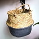 thumbnail image 4 of ¡Gran oferta! Cesta de mimbre de algas marinas para almacenamiento de textiles para el hogar Fdelink, cesta de mimbre, maceta, cesta plegable, cesta para la suciedad GY, 4 of 4