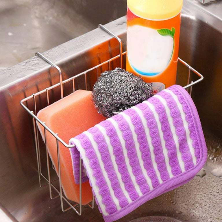 Aluminum Faucet Sponge Holder Caddy Rack Drainer  Sponge Kitchen Sink  Organizer - Racks & Holders - Aliexpress