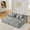 Gray, variant on 83'' Oversized Loveseat Sofa in a Box, Deep Seat Modular Velvet Compressed Couch with High Density Foam, No Assembly Small Space Sofa for Living Room Bedroom,Begie