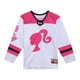 thumbnail image 1 of Camiseta Barbie Big Girls Hockey Jersey Rosa/Blanca 10-12, 1 of 6