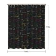thumbnail image 5 of Math Equations Physics Formulas Black Pattern Shower Curtain 72"x84" ,Bathroom Decorative Shower Curtains Set with 12 Hooks,Modern Waterproof Washable Shower Curtain, 5 of 6