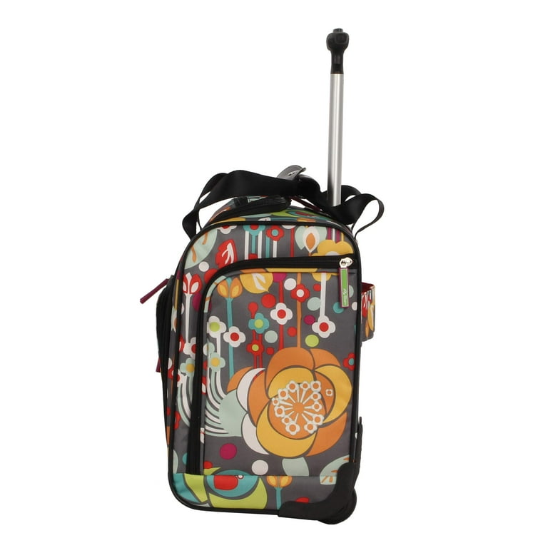 Lily Bloom 15 Inch Small Trolley Overnight Business Travel Luggage Under Seat Rolling Bag for Women Bliss Walmart