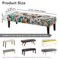 thumbnail image 7 of FKELYI Boho Mandala Rooster Print Dining Bench Cover Breathable Anti-Dust Bench Seat Cushion Covers Furniture Protector Slipcover for Bedroom Living Room, 7 of 7