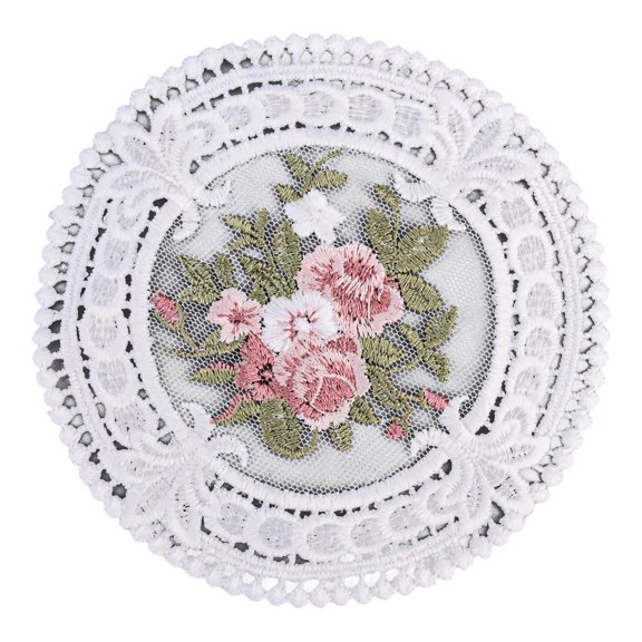 Aoqianlan White Lace Coaster Paper Doilies Placemats DIY Packaging Gift Wrap Paper Crafts For Wedding Party Favors Table Decoration Mat White