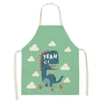 thumbnail image 5 of Delantal ajustable Dinosaurio Impreso Lino Antifouling Delantal de cocina Niña Animal de dibujos animados Cocina impermeable Cocina Niños Unisex Delantal japonés Vestido 1 pieza (47 cm * 38 cm), 5 of 5