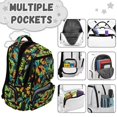 thumbnail image 6 of Uorisanigo Neon Dinosaur School Backpack Lightweight Hiking Daypack for Kids, Casual Schoolbag for Elementary Preschool, Large Capacity Daypack with Side Pocket for Travel, 6 of 7