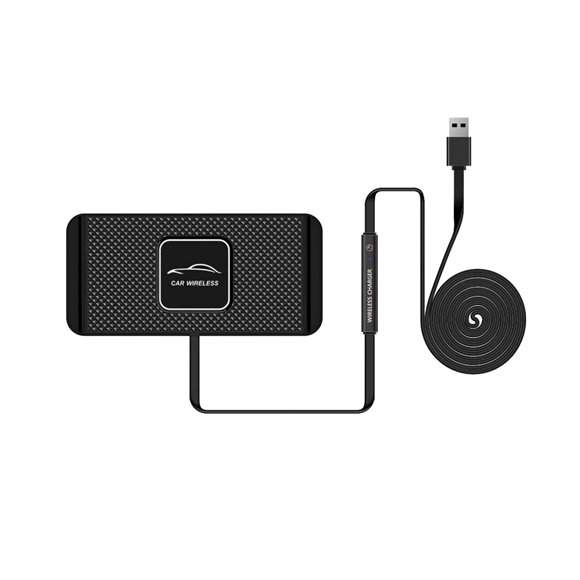 Cargador Inalámbrico Para Automóvil Cargador Inalámbrico Antideslizante Carga Segura Cargador Inalámbrico De Manos Libres Para Almohadilla De Teléfono Para Automóvil Yuarrent VI004545-00