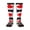 3 Black, variant on Women's Knee High Socks Canada Gay Pride Flag Outdoor Casual Tube Socks