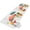 White, variant on Front Door Mat 15.7"x23.6", Summer Beach Non Slip Backing & Low Profile Doormats, Absorbent Muddy Dirt Trapper Door Mats for Front Back Door All-Weather Tropical Fruits Polka Dots Sunset Mint Green