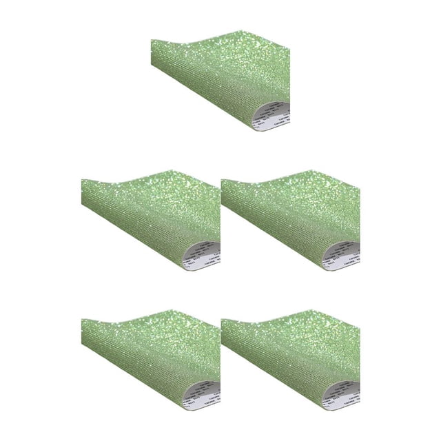 Sidaley Hojas de diamantes de imitación adhesivos suministros decorativos exquisitos accesorios de bricolaje decoraciones de coche para verde claro SS6 (24*20CM) 5piezas