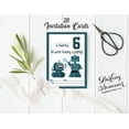 thumbnail image 3 of Darling Souvenir White Birthday Invitation Card Printable Fill or Write In Blank Invites Party Supplies Pack Of 28 5 x 7 Inches, 3 of 5