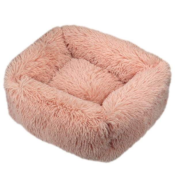 Cama para mascotas de felpa peluda Manta acolchada Saco de dormir Cojín para abrazos