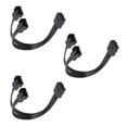 thumbnail image 2 of 4Pin PWM Fan Cable 1 to 2 Ways Splitter Black Sleeved 13cm Extension Cable Connector PWM Extension Cable, 2 of 11