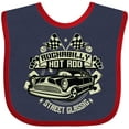 thumbnail image 3 of Inktastic Rockabilly Hotrod Boys or Girls Baby Bib, 3 of 4