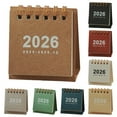 thumbnail image 5 of Selrti 2026 Mini Desk Calendar Jan.2026-Dec.2026 12 Monthly Planner Small Standing Flip Calendar with Twin-Wire Binding for Home Office, 5 of 8